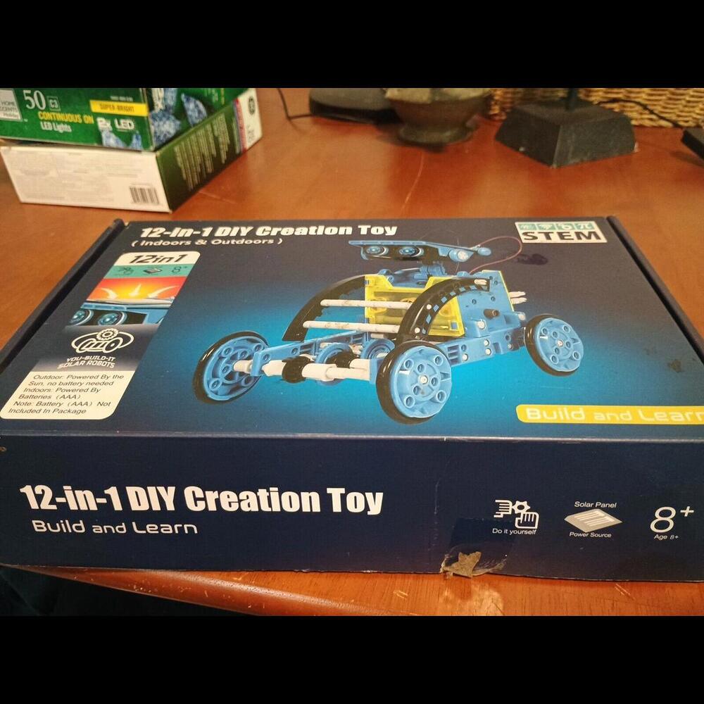 12-In-1 STEM Education DIY Solar Robot Toys Building Science Kits for Kids
